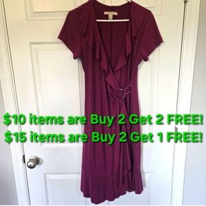 JONATHAN MARTIN MAGENTA WRAP DRESS
